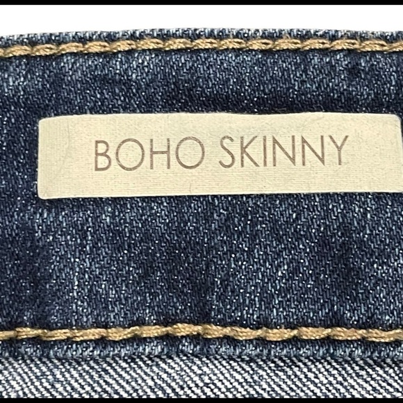 VINTAGE America blues boho skinny jeans. - Picture 4 of 5